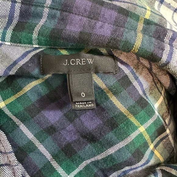 J Crew Boy Shirt in Tartan 0 - Picture 4 of 6